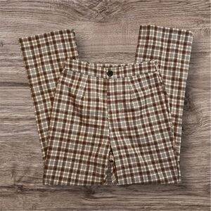 SHEIN brown&cream trousers